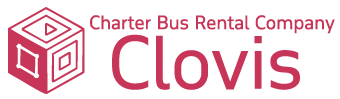 charter bus rental company clovis logo