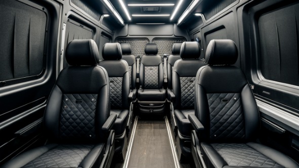 clovis sprinter van with driver interior